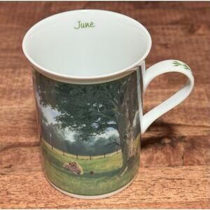 The Danbury Mint John Deere Farm Year JUNE Coffee Mug